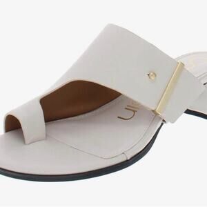 Calvin Klein Women's White Slide Sandals 7.5